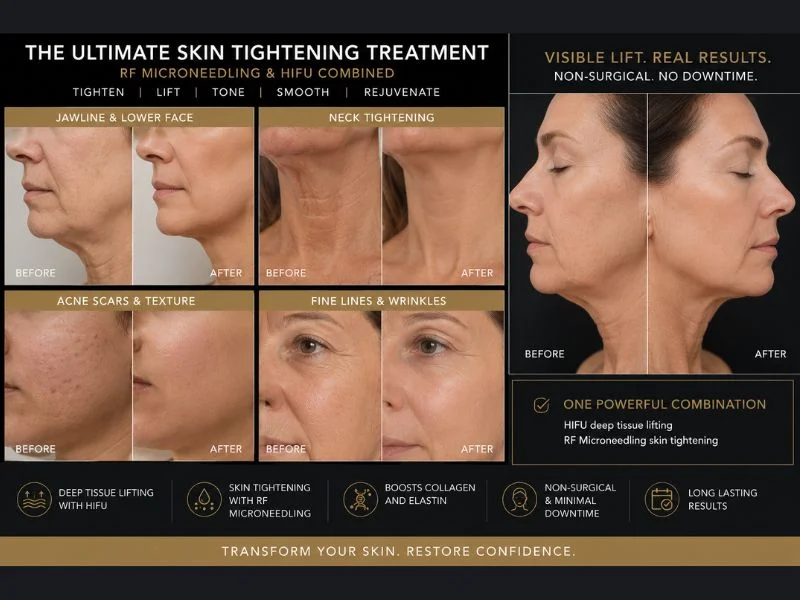 Results of combined treatment for the ultimate skin tightening treatment Buckingham