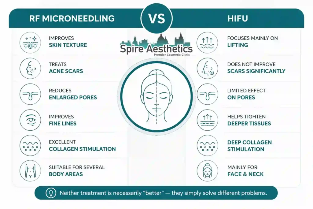 RF Microneedling vs HIFU: Which Treatment Gives Better Results Buckingham?